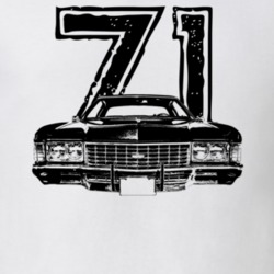 1971 Caprice Grill View With Year Light Color T Shirt
