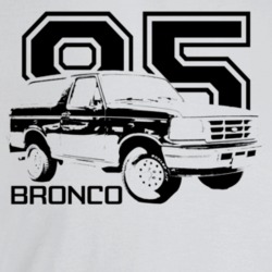 1995 Bronco Three Quarter Angle View With Year And Model Name Light Co