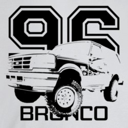 1996 Bronco Three Quarter Angle View With Year And Model Name Light Co