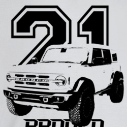 2021 Bronco Three Quarter Angle View With Year And Model Name Light Co