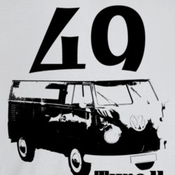 1949 V W Type I I Bus Three Quarter Angle View With Year And Model Nam