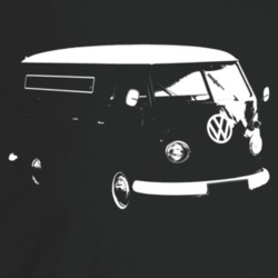 1949 V W Type I I Bus Three Quarter Angle View Dark Color T Shirt