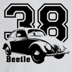 1938 V W Beetle Three Quarter Angle View With Year And Model Name Ligh