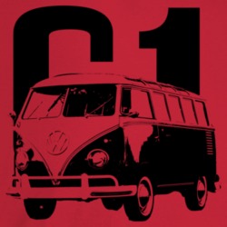 1961 V W Type 2 Transporter Three Quarter Angle View With Year Light C