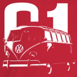 1961 V W Type 2 Transporter Three Quarter Angle View Year Dark Color T