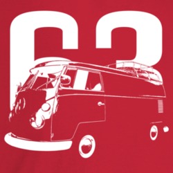 1963 V W Type 2 Transporter Three Quarter Angle View With Year Dark Co