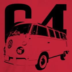 1964 V W Type 2 Transporter Three Quarter Angle View With Year Light C