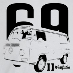 1969 V W Type 2 Westfalia Three Quarter Angle View With Year And Model