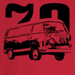 1970 V W Type 2 Westfalia Three Quarter Angle View With Year Light Col