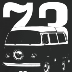 1973 V W Type 2 Westfalia Three Quarter Angle View With Year And Model