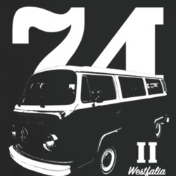 1974 V W Type 2 Westfalia Three Quarter Angle View With Year And Model