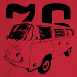 1976 V W Type 2 Westfalia Three Quarter Angle View With Year Light Col