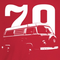 1979 V W Type 2 Westfalia Three Quarter Angle View With Year Dark Colo