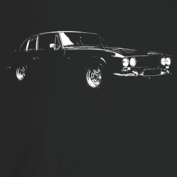 1966 Interceptor Three Quarter Angle View Dark Color T Shirt