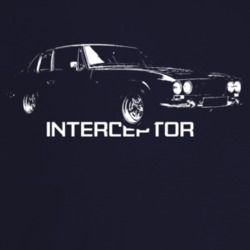 1966 Interceptor Three Quarter Angle View With Model Name Dark Color T