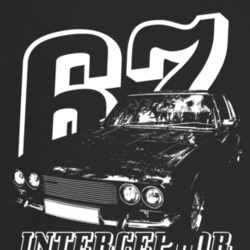 1967 Interceptor Three Quarter Angle View With Year And Model Name Dar