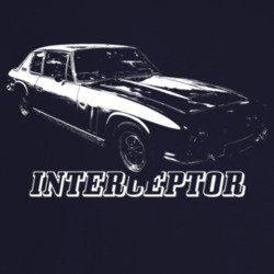 1968 Interceptor Three Quarter Angle View With Model Name Dark Color T