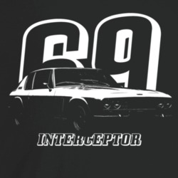 1969 Interceptor Three Quarter Angle View With Year And Model Name Dar