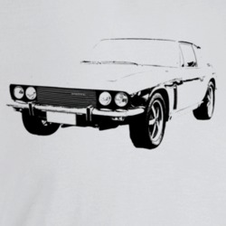 1970 Interceptor Three Quarter Angle View Light Color T Shirt