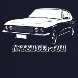 1970 Interceptor Three Quarter Angle View With Model Name Dark Color T