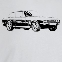 1971 Interceptor Three Quarter Angle View Light Color T Shirt