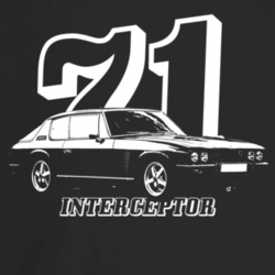1971 Interceptor Three Quarter Angle View With Year And Model Name Dar