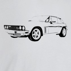 1972 Interceptor Three Quarter Angle View Light Color T Shirt