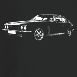 1972 Interceptor Three Quarter Angle View Dark Color T Shirt