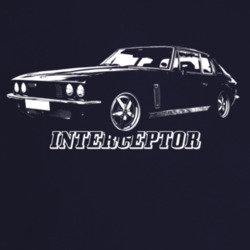 1972 Interceptor Three Quarter Angle View With Model Name Dark Color T