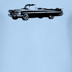 1959 Chevy Impala SS Convertible Side View Light T Shirt