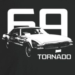 1969 Tornado Three Quarter Angle View With Year And Model Name Dark Co