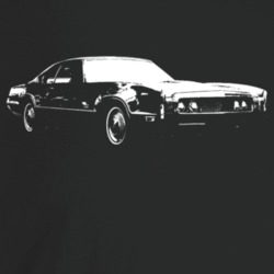 1970 Tornado Three Quarter Angle View Dark Color T Shirt