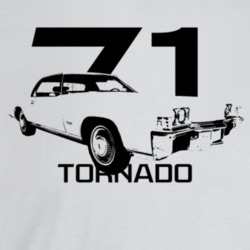 1971 Tornado Three Quarter Angle View With Year And Model Name Light C