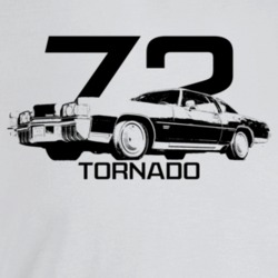 1972 Tornado Three Quarter Angle View With Year And Model Name Light C