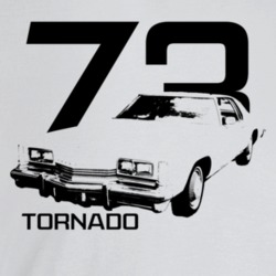 1973 Tornado Three Quarter Angle View With Year And Model Name Light C