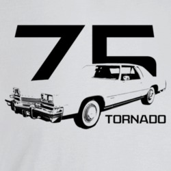 1975 Tornado Three Quarter Angle View With Year And Model Name Light C