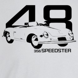 1948 356 Speedster Three Quarter Angle View With Year And Model Name L