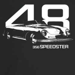 1948 356 Speedster Three Quarter Angle View With Year And Model Name D