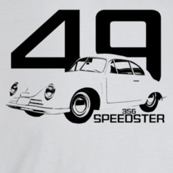 1949 356 Speedster Three Quarter Angle View With Year And Model Name L