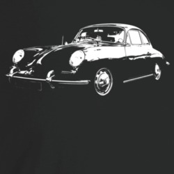 1950 356 Speedster Three Quarter Angle View Dark Color T Shirt