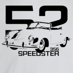 1952 356 Speedster Three Quarter Angle View With Year And Model Name L
