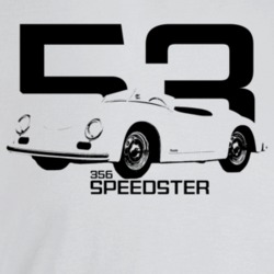 1953 356 Speedster Three Quarter Angle View With Year And Model Name L