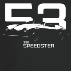 1953 356 Speedster Three Quarter Angle View With Year And Model Name D
