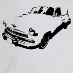 1951 Chevy Sedan Delivery Three Quarter Angle View Light Color T Shirt