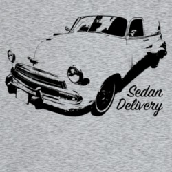 1951 Chevy Sedan Delivery Three Quarter Angle View With Model Name Lig
