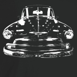 1951 Chevy Sedan Delivery Grill View Dark Color T Shirt