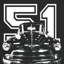 1951 Chevy Sedan Delivery Grill View With Year And Model Name Dark Col