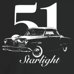 1951 Starlight Three Quarter Angle View With Year And Model Name Dark 