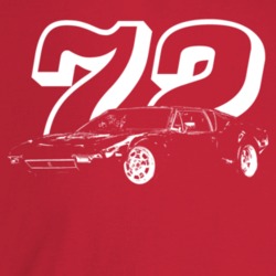 1972 Pantera Three Quarter Angle View With Year Dark Color T Shirt