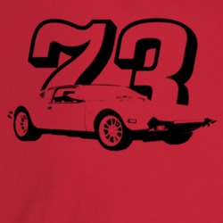 1973 Pantera Three Quarter Angle View With Year Light Color T Shirt